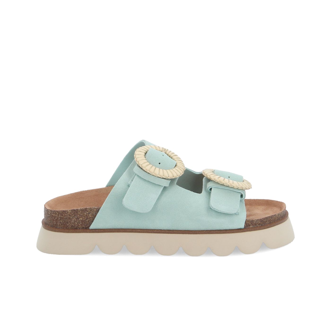 SANDY SLAP W - SUEDE - VERDE